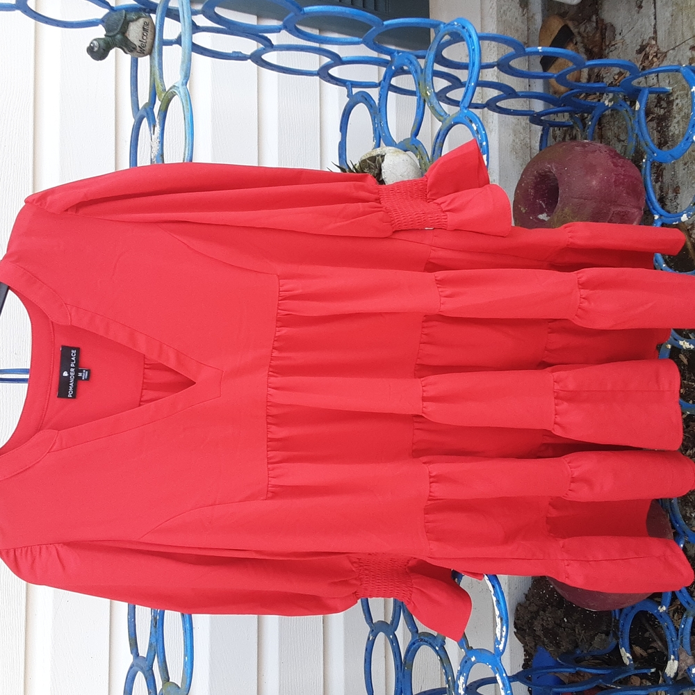 Pomander Place dress,red, size M.